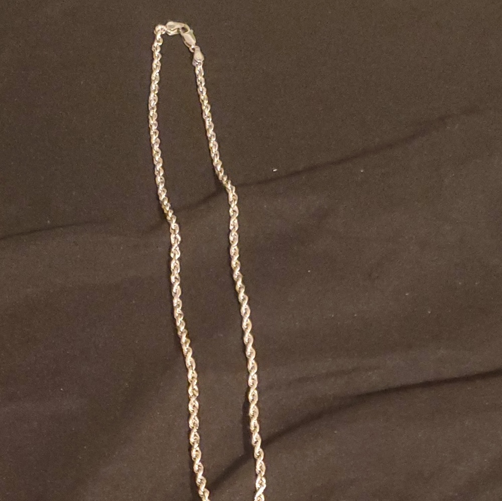 Solid  white  gold necklace